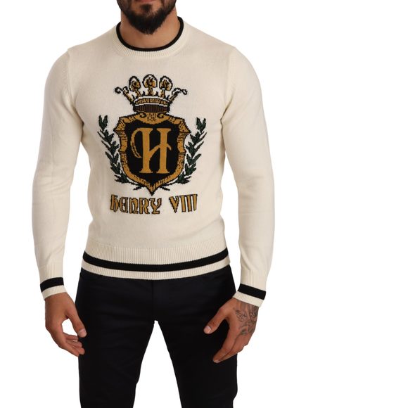 Dolce & Gabbana Black Cashmere Pig of the Year Pullover Sweater